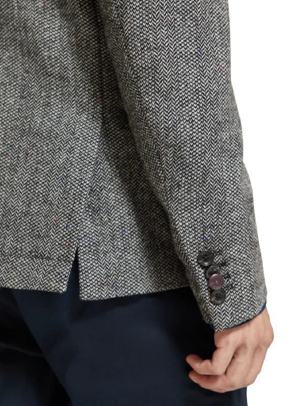 Tweed Wool Blend Blazer