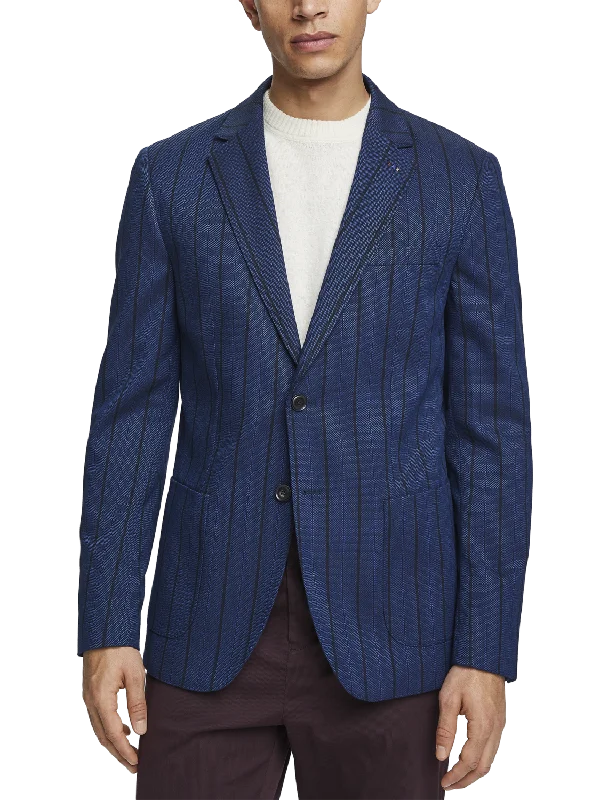 Yarn-Dyed Patterned Blazer