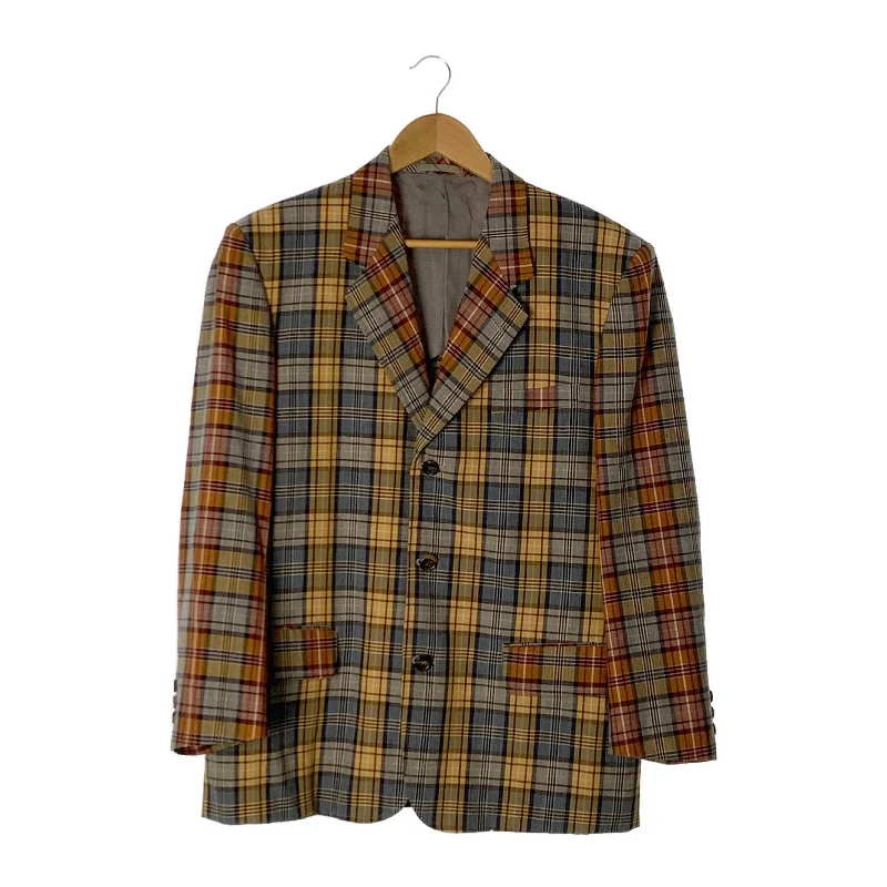 COMME des GARCONS HOMME/Tailored Jkt/S/ORN/Plaid/