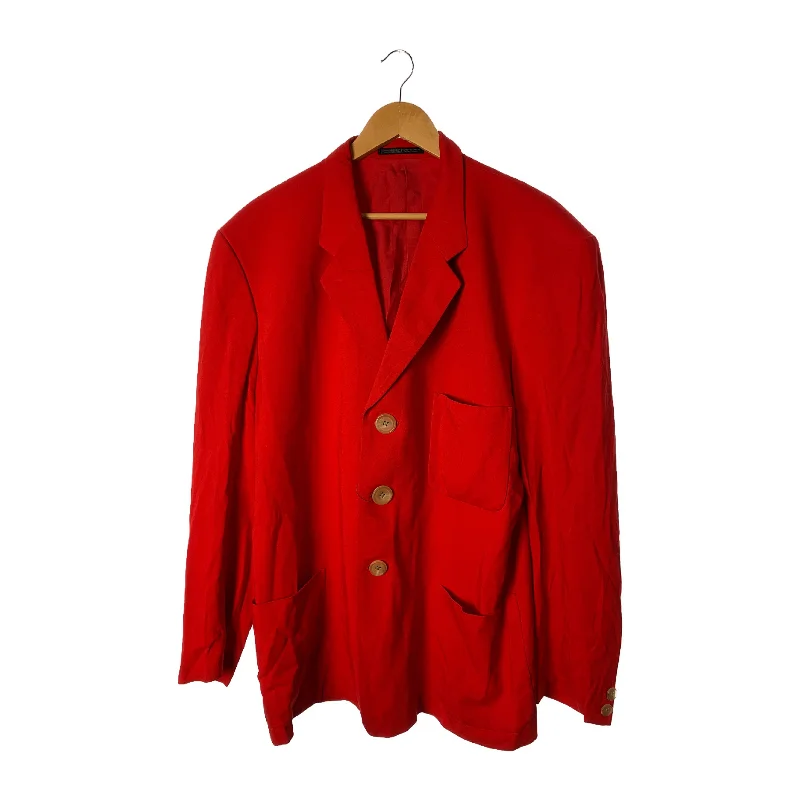 yohji yamamoto POUR HOMME/Tailored Jkt/M/RED/Rayon/