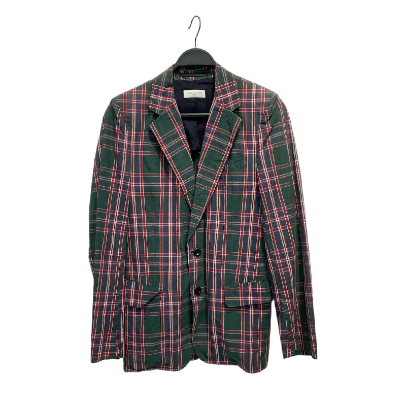 DRIES VAN NOTEN/Tailored Jkt/GRN/Plaid/