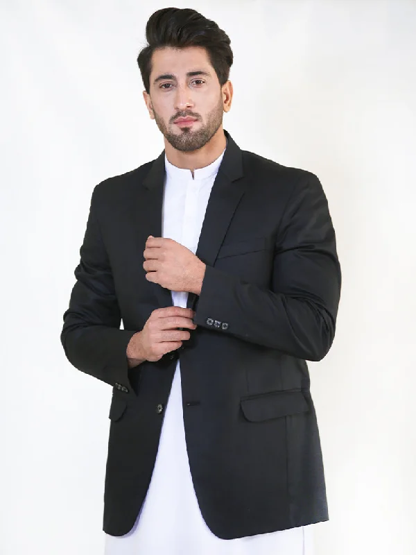 Casual Coat Blazer for Men Black