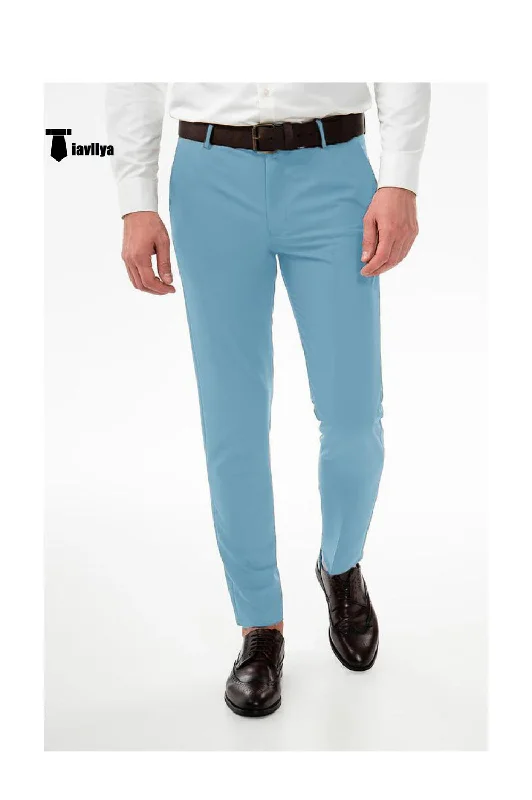 Fashion Men's Suit Pants Regular Fit Trousers