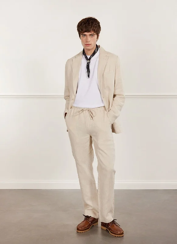 Linen Everyday Trousers | Stone