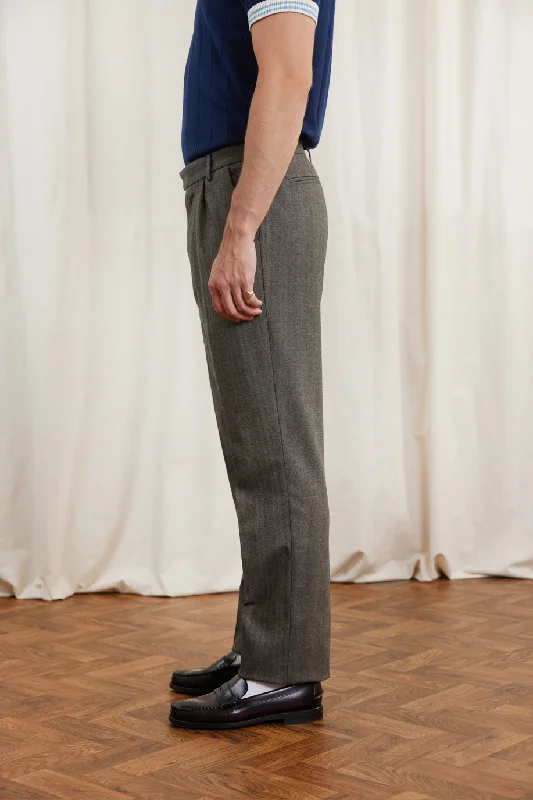 Match Tailored Tapered Trousers | Prince x Percival | Grey