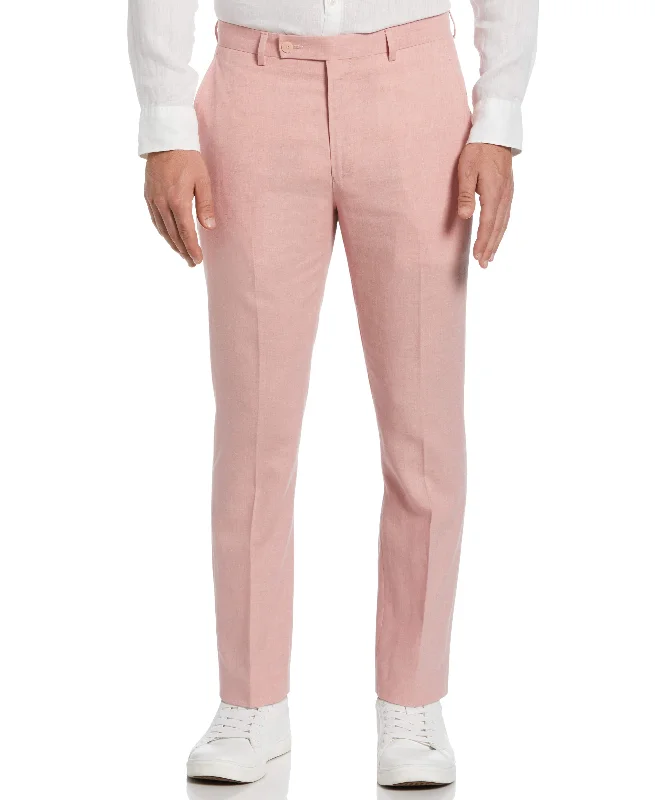 Slim Fit Linen Blend Suit Pant