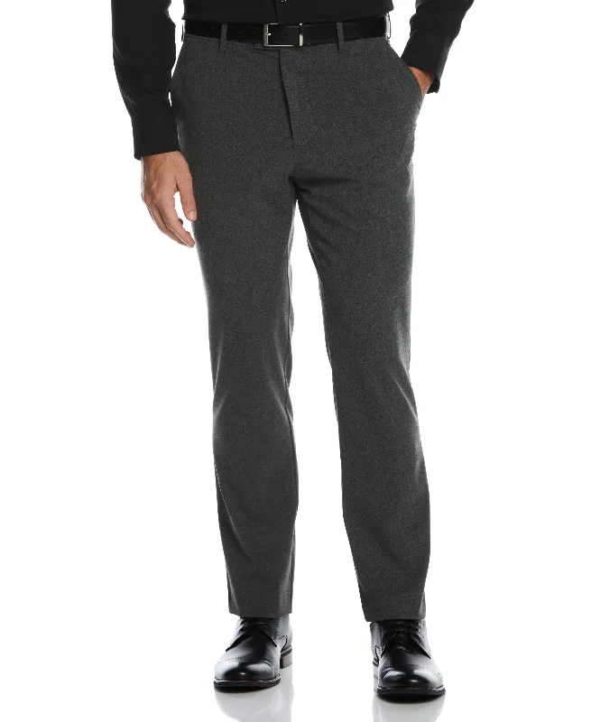 Slim Fit Stretch Textured Tech Suit Pant