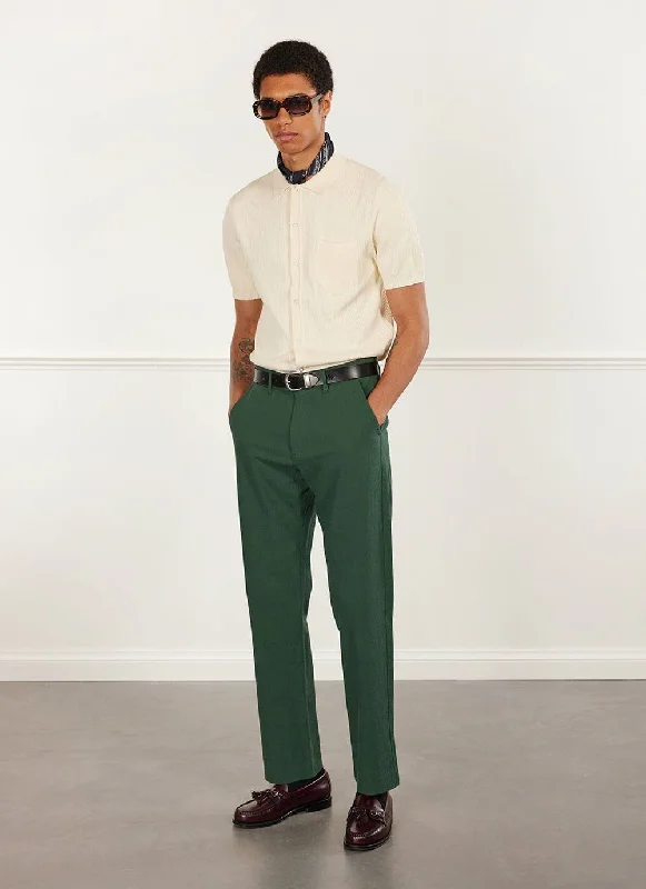 Tailored Seersucker Trousers | Forest