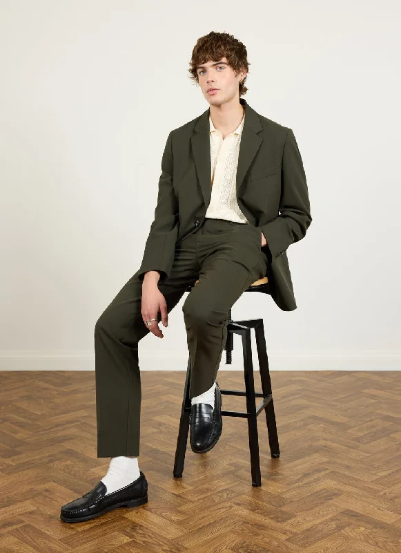 Tailored Trousers | Wool | Forest