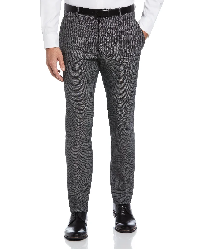 Very Slim Fit Stretch Micro Houndstooth Suit Pant