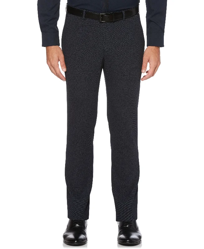 Very Slim Fit Flat Front Stretch Knit Suit Pant