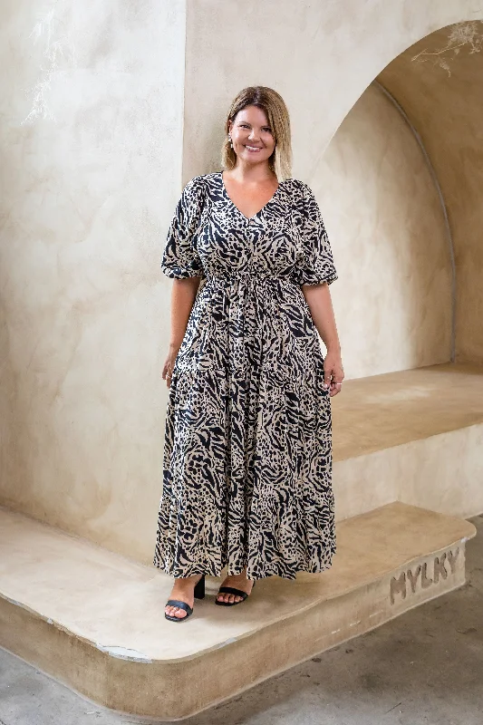 Addison Maxi Dress in Imprint