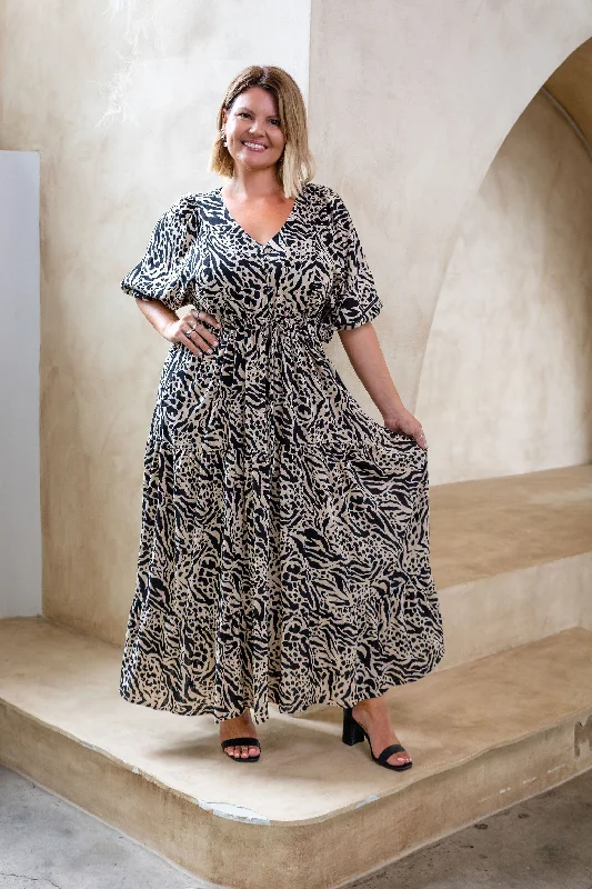 Addison Maxi Dress in Imprint