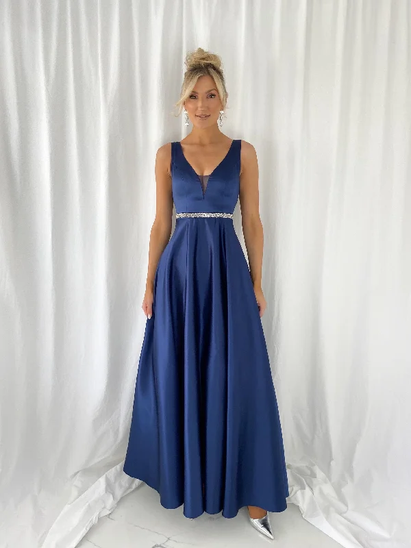 Brigitta Maxi Dress - Dark Blue