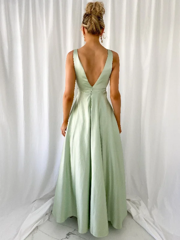 Brigitta Maxi Dress - Light Green