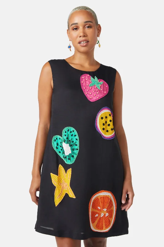 Cute Fruit Beaded Shift