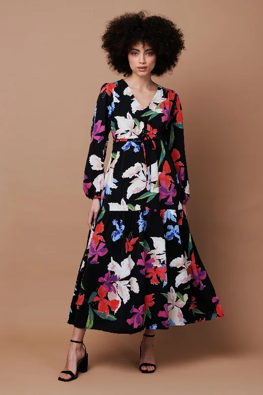 Floral Tiered Maxi Dress