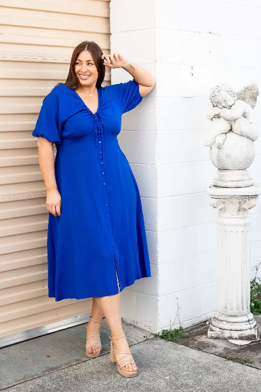 Willow Dress in Cobalt