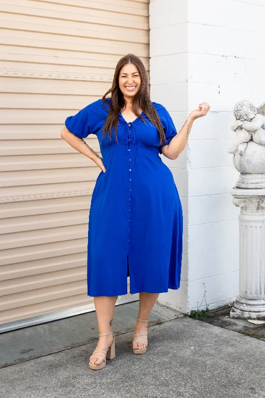 Willow Dress in Cobalt