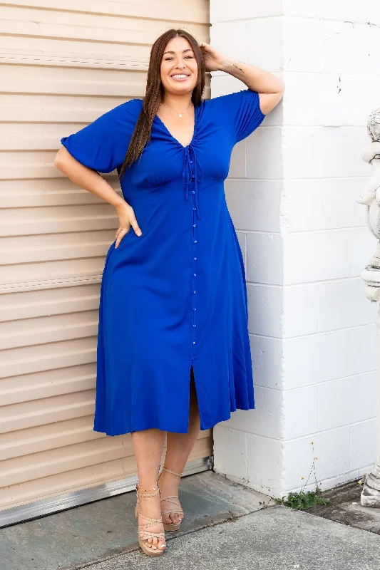 Willow Dress in Cobalt