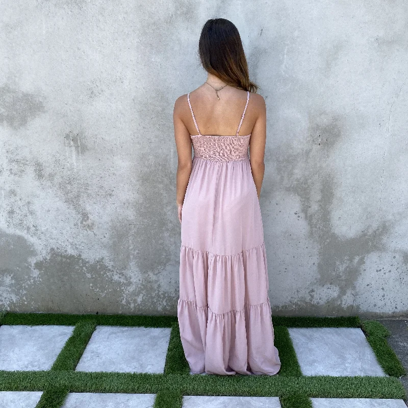 Essential Elements Pink Maxi Dress