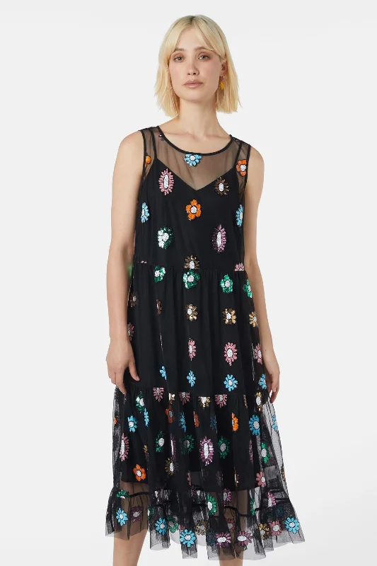 Flowering Sequin Dress