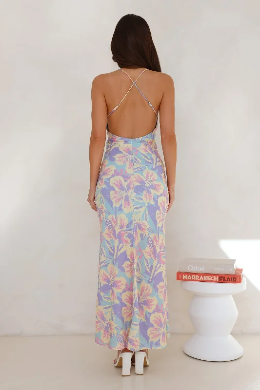 Frangipani Fantasy Maxi Dress Multi