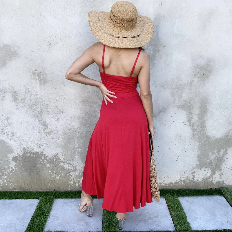 Go With The Flow Jersey Maxi Dress