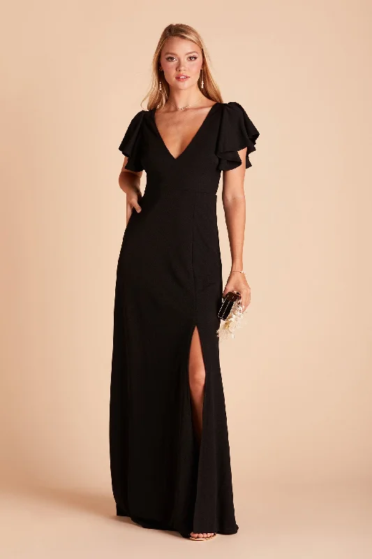 Hannah Crepe Dress - Black