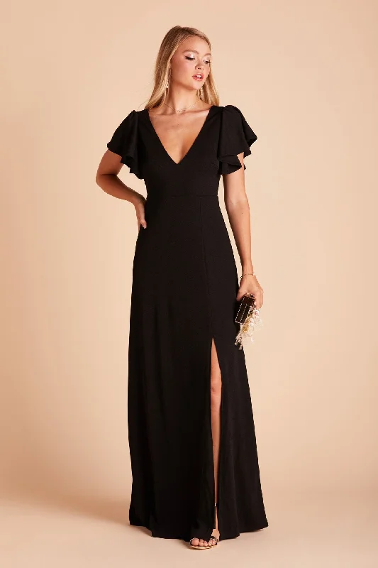 Hannah Crepe Dress - Black