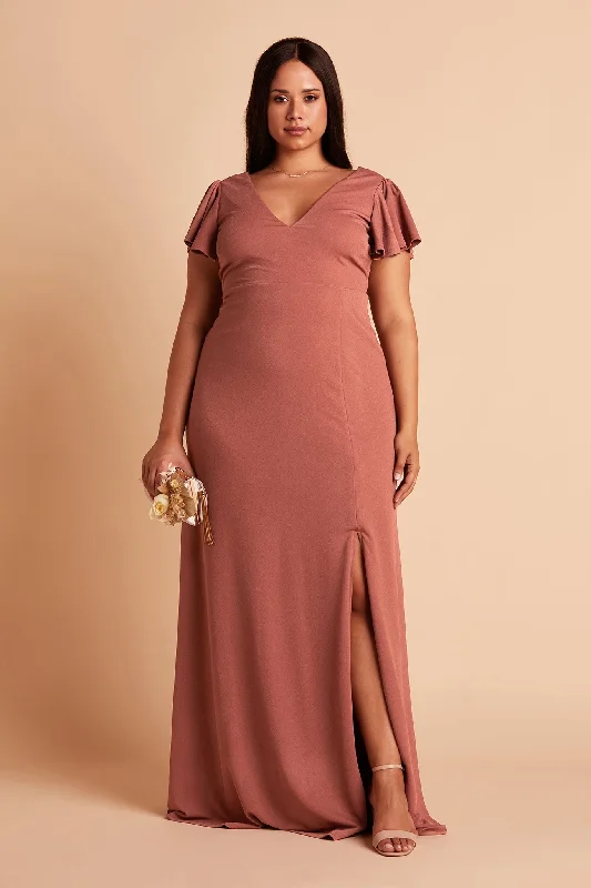 Hannah Crepe Dress - Desert Rose