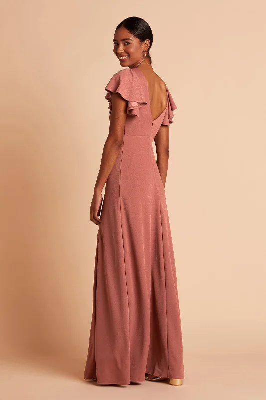 Hannah Crepe Dress - Desert Rose