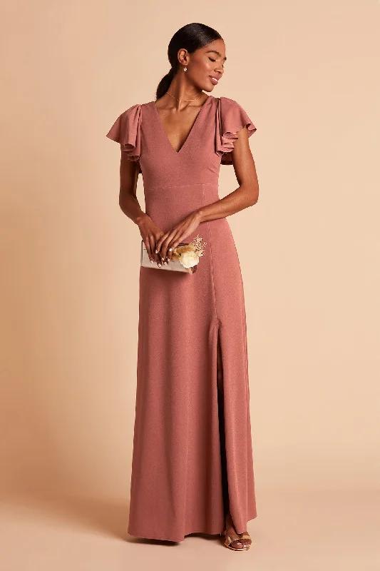 Hannah Crepe Dress - Desert Rose