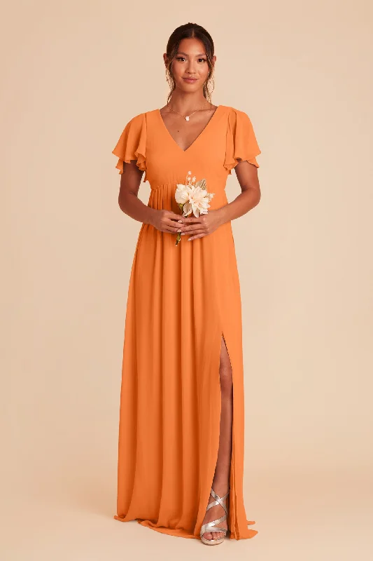 Hannah Empire Dress - Apricot