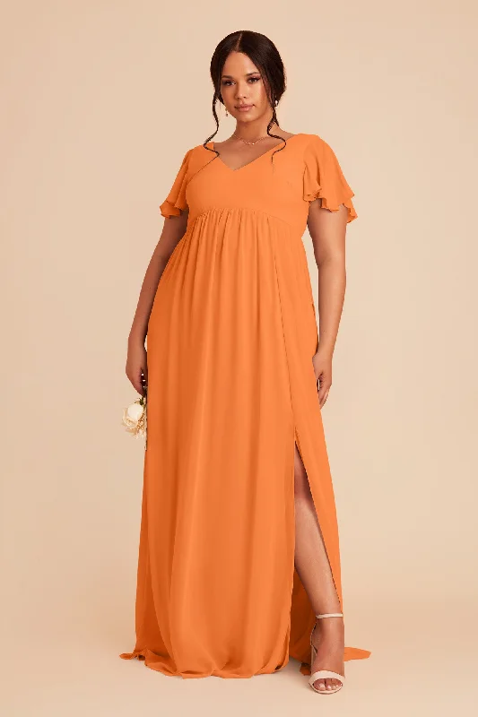 Hannah Empire Dress - Apricot