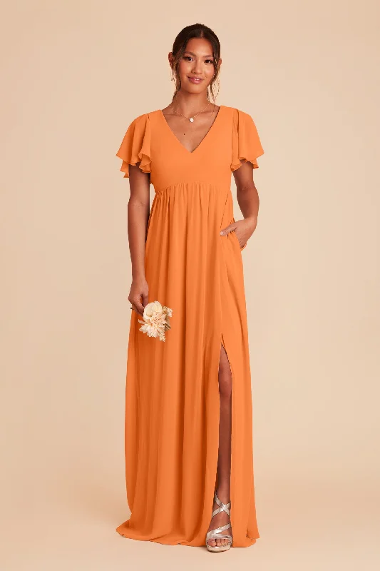 Hannah Empire Dress - Apricot