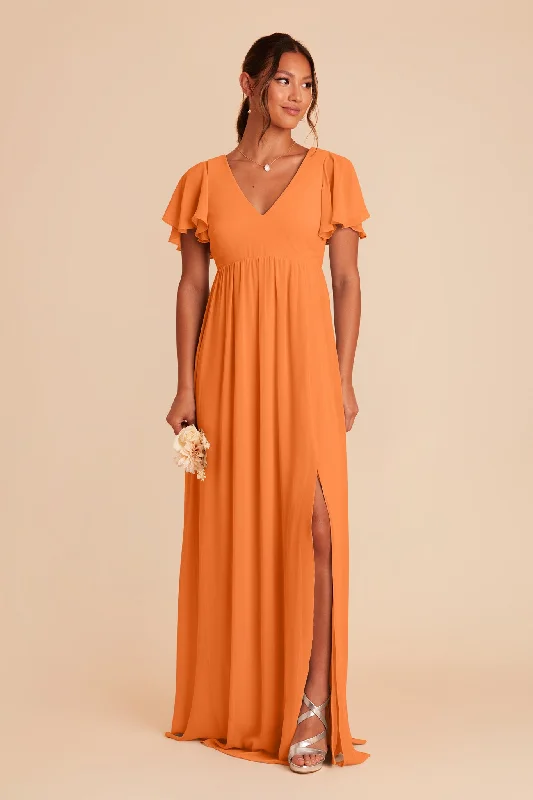 Hannah Empire Dress - Apricot