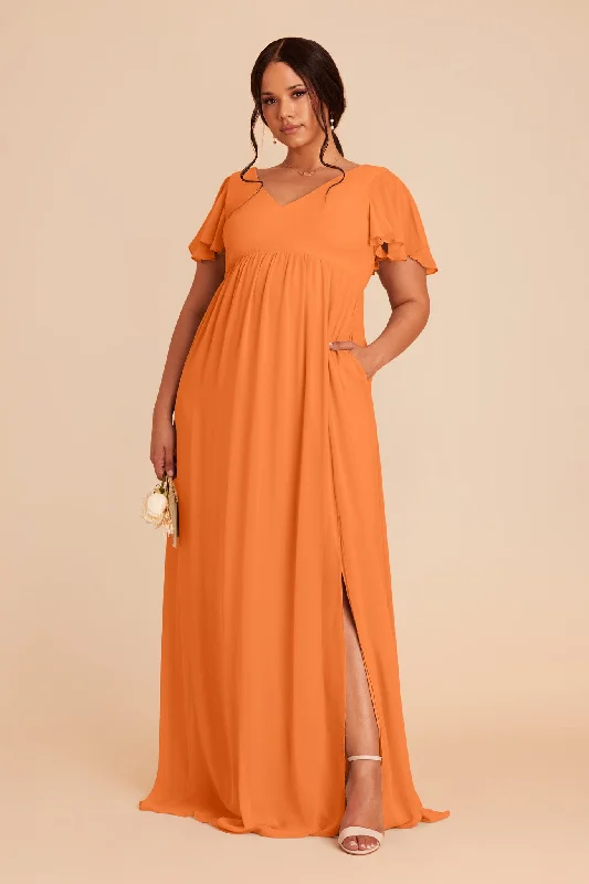 Hannah Empire Dress - Apricot