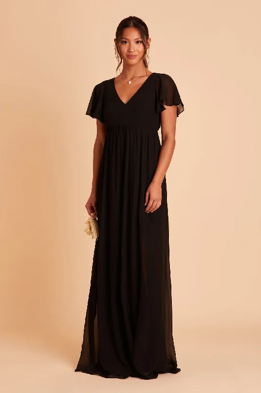 Hannah Empire Dress - Black