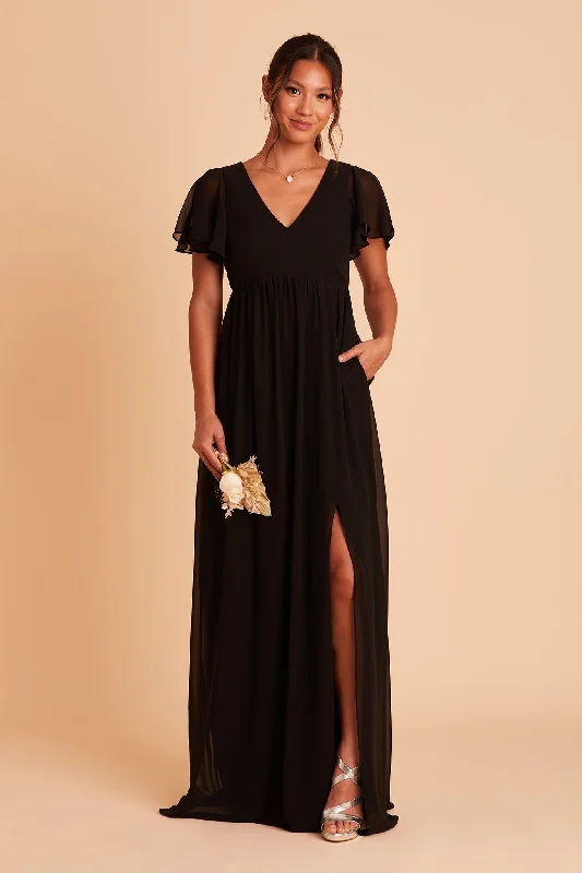 Hannah Empire Dress - Black