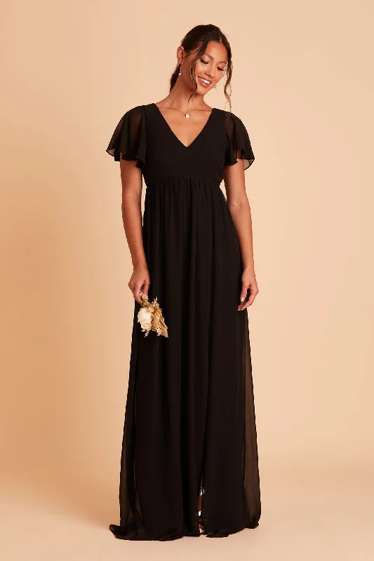 Hannah Empire Dress - Black