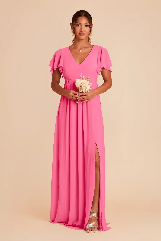 Hannah Empire Dress - Bon Bon Pink