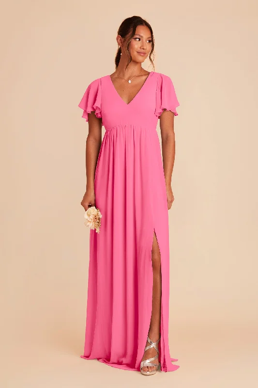 Hannah Empire Dress - Bon Bon Pink