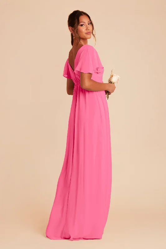 Hannah Empire Dress - Bon Bon Pink