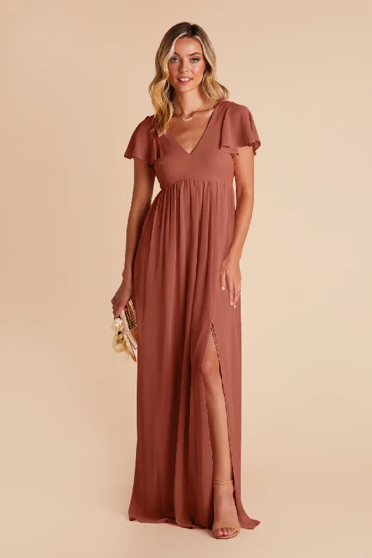 Hannah Empire Dress - Desert Rose