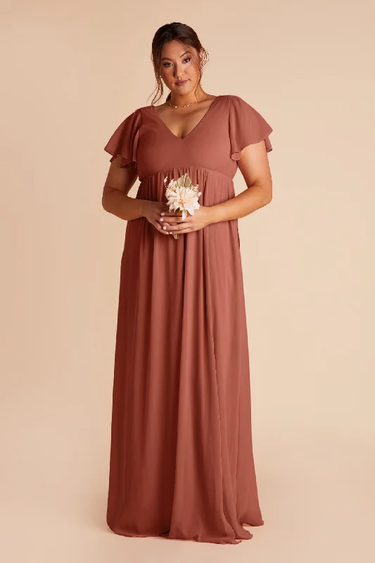 Hannah Empire Dress - Desert Rose