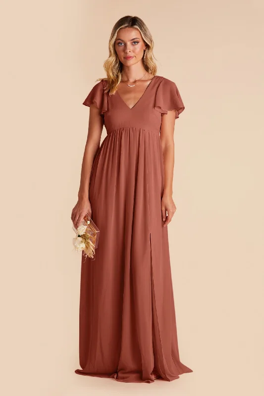 Hannah Empire Dress - Desert Rose