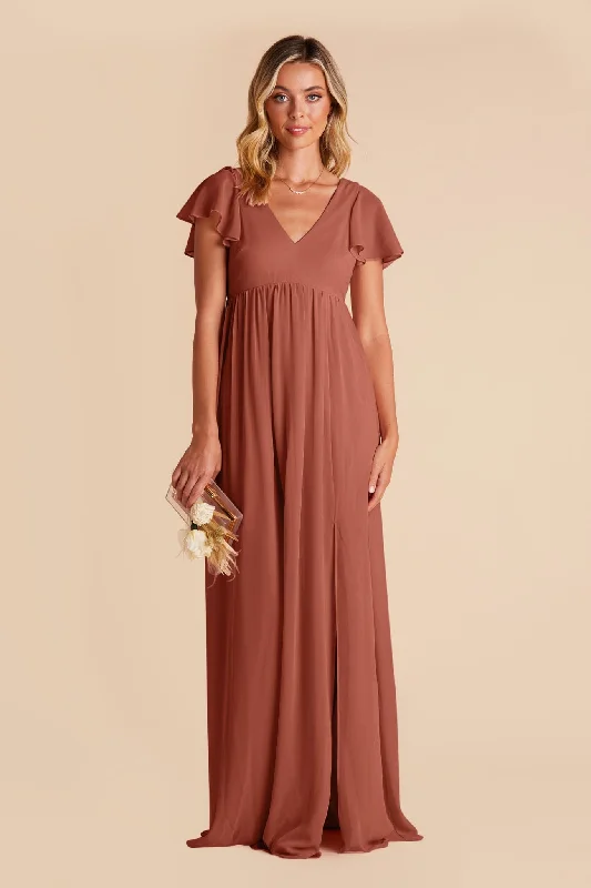 Hannah Empire Dress - Desert Rose