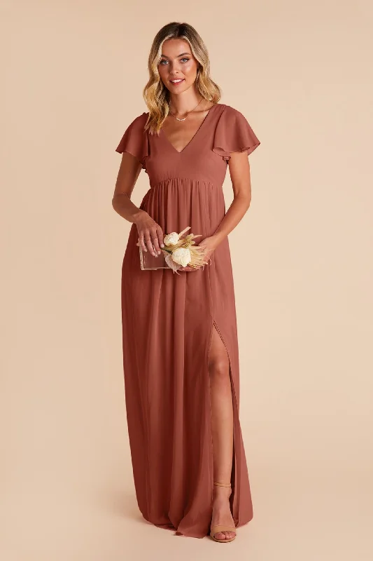 Hannah Empire Dress - Desert Rose