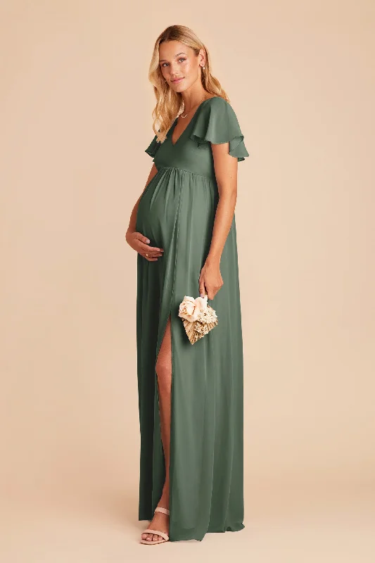 Hannah Empire Dress - Eucalyptus